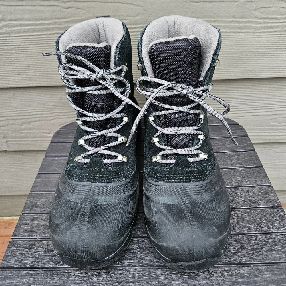 Sorel Men's Buxton Lace Up Waterproof Boots Black Quarry Snow Warm Size 10.5